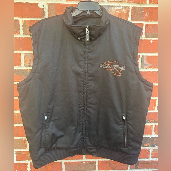 2011 Harley Davidson Full Zip Reversible Jacket w/ Removable Sleeves/Vest 2XL - Picture 13 of 15